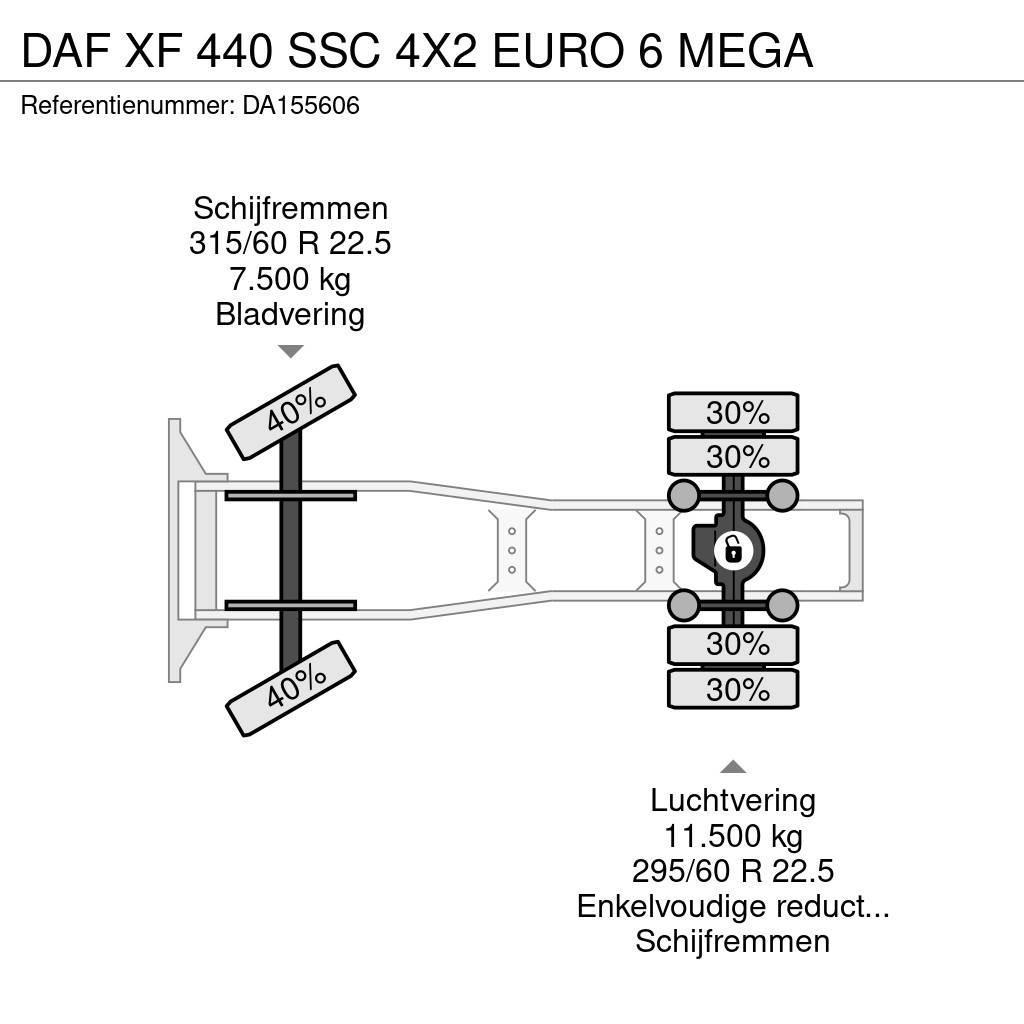 DAF XF 440 SSC 4X2 EURO 6 MEGA Tahače