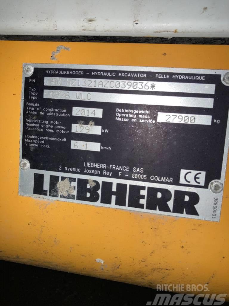 Liebherr R 926 WLC Pásová rýpadla
