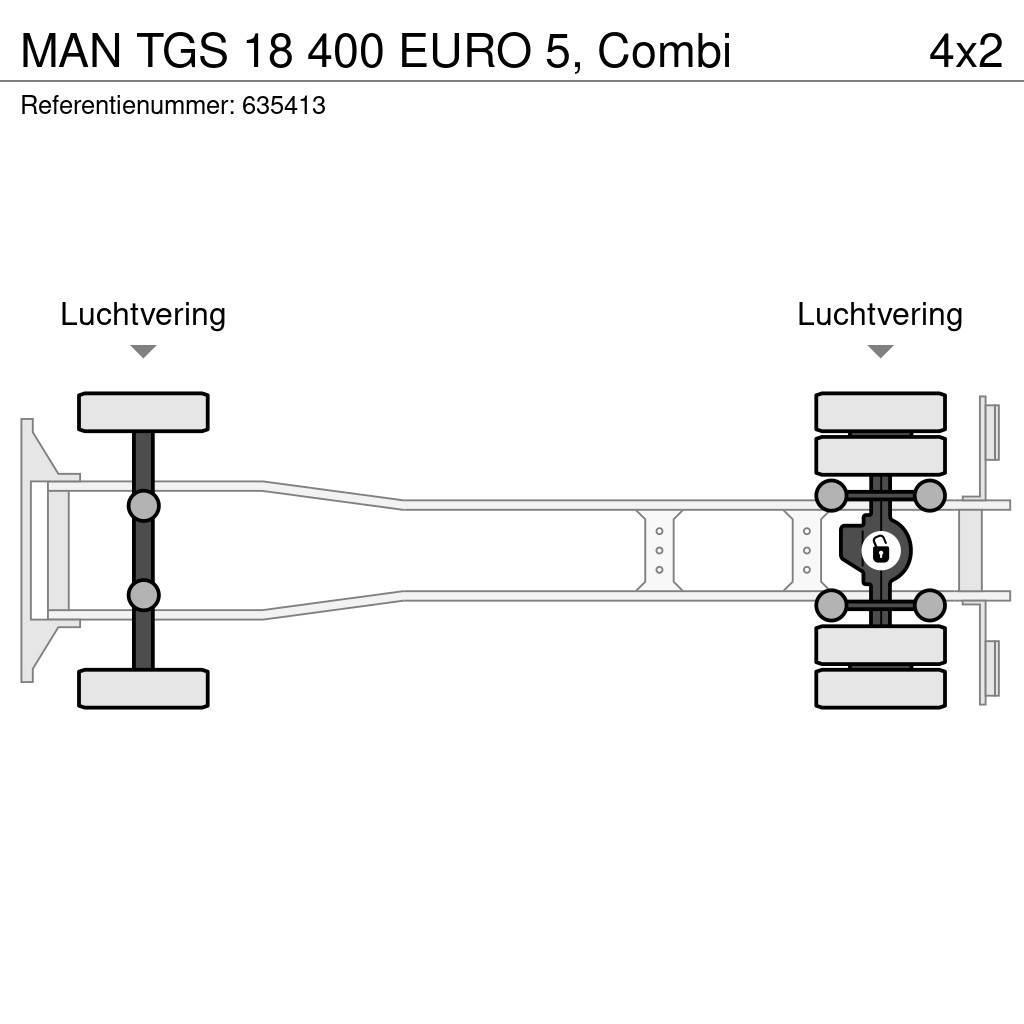 MAN TGS 18 400 EURO 5, Combi Lanový nosič kontejnerů