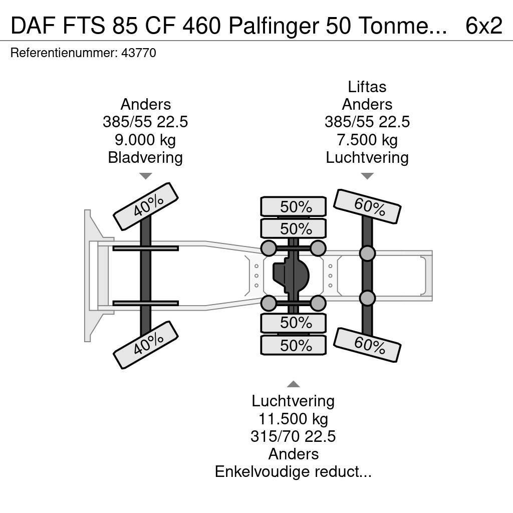 DAF FTS 85 CF 460 Palfinger 50 Tonmeter laadkraan Tahače