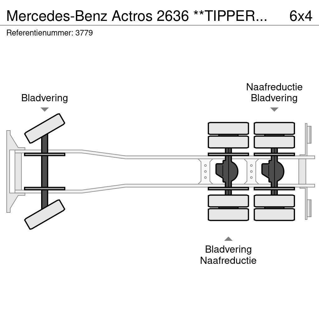 Mercedes-Benz Actros 2636 **TIPPER+HMF2503 K4 (4x) + RADIO - TOP Sklápěče