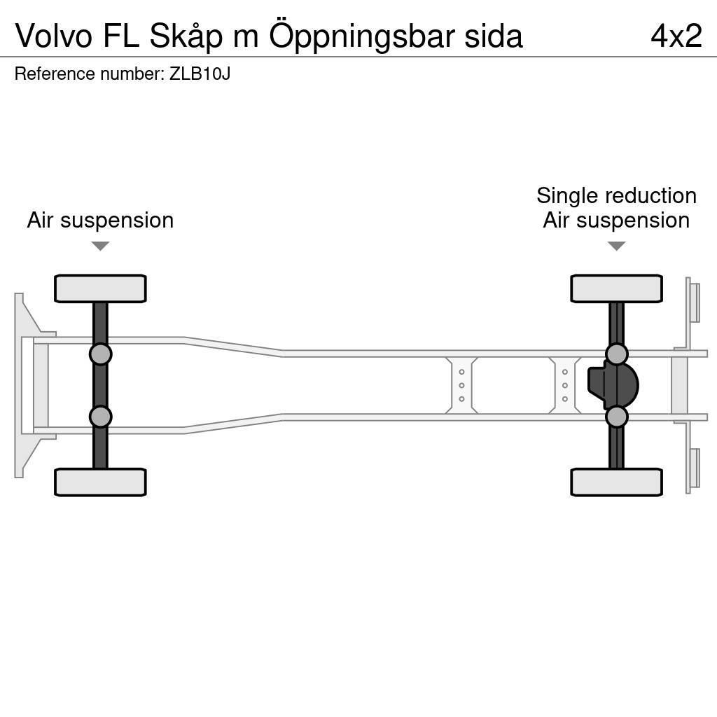 Volvo FL Skåp m Öppningsbar sida Skříňová nástavba
