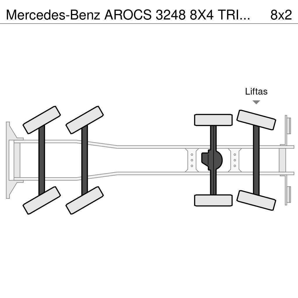 Mercedes-Benz AROCS 3248 8X4 TRIDEM HAAKSYSTEEM + FASSI F365RA K Hákový nosič kontejnerů