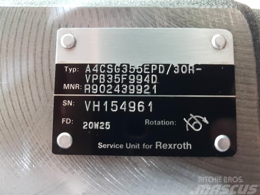 Rexroth A4CSG355EPD/30R - Drive pump/Fahrpumpe/Rijpomp Hydraulika