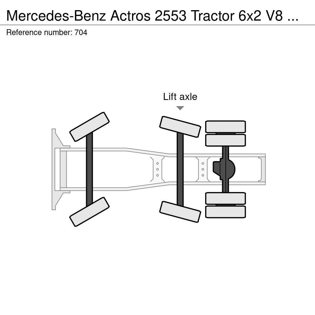 Mercedes-Benz Actros 2553 Tractor 6x2 V8 EPS Retarder Big Axle G Tahače