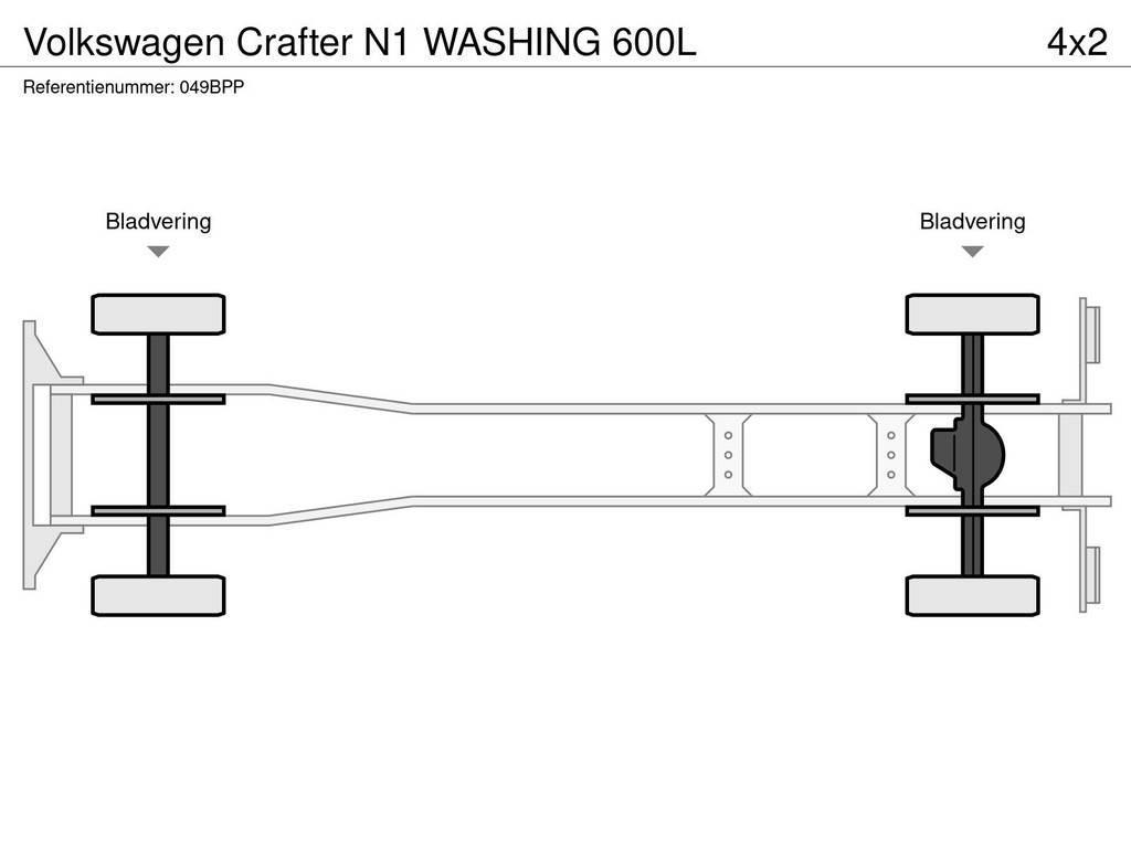 Volkswagen Crafter N1 WASHING 600L Cisternové vozy