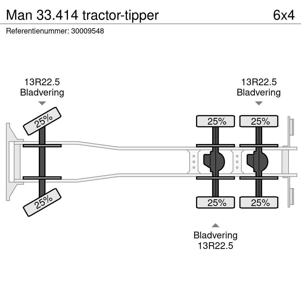 MAN 33.414 tractor-tipper Sklápěče