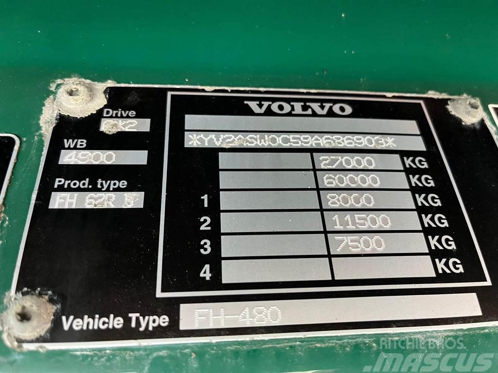 Volvo FH 480 6x2*4 HMF 2420 K5 / PLATFORM L=7116 mm / HY Autojeřáby, hydraulické ruky