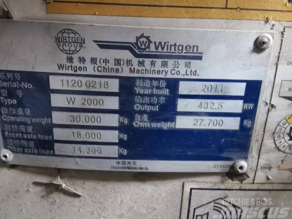 Wirtgen W2000 Asphalt cold milling machines