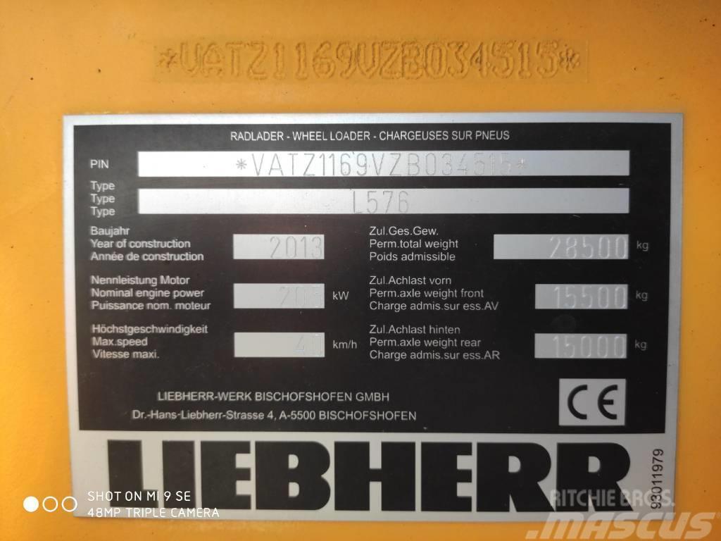 Liebherr L576 New Generation Bj 2013' Kolové nakladače