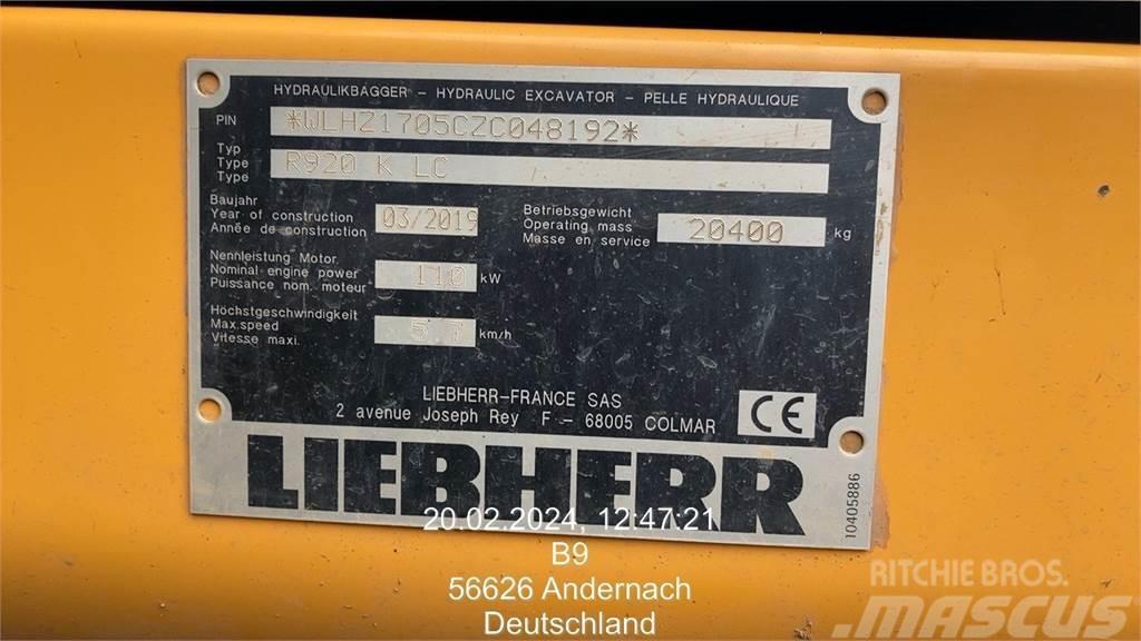 Liebherr R920 Compact Pásová rýpadla