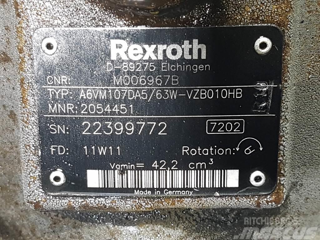 Rexroth A6VM107DA5/63W-R902054451-Drive motor/Fahrmotor Hydraulika