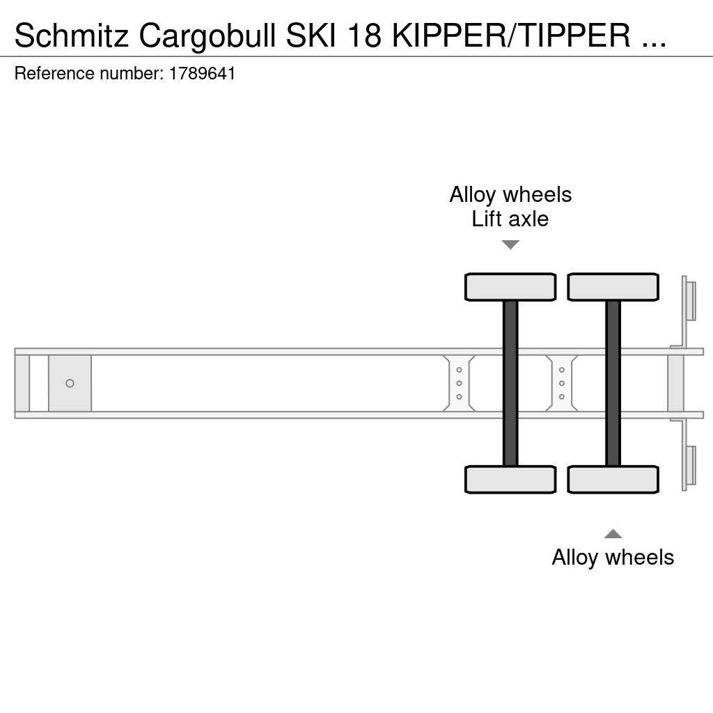 Schmitz Cargobull SKI 18 KIPPER/TIPPER TRAILER/AUFLIEGER Sklápěcí návěsy