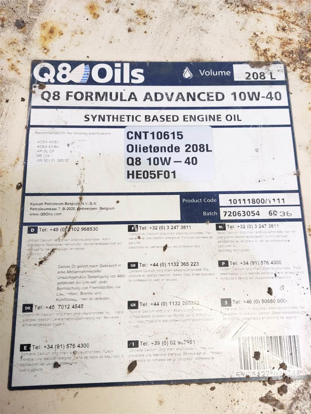  Oiletønde 208L Q8 10W-40 Synthetich Based Ostatní