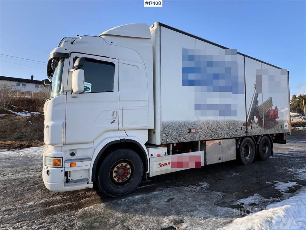 Scania R480 6x2 box truck w/ rear lift Skříňová nástavba