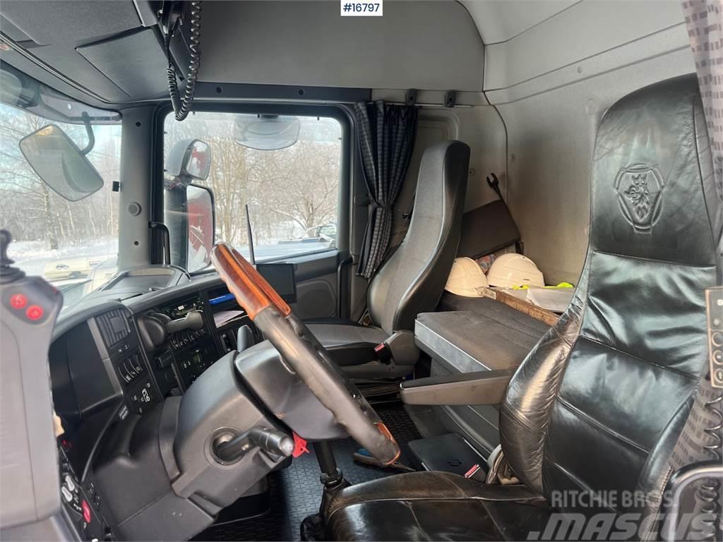 Scania R500 8x4 hook truck w/ 20T Hiab hook from 2014. WA Hákový nosič kontejnerů