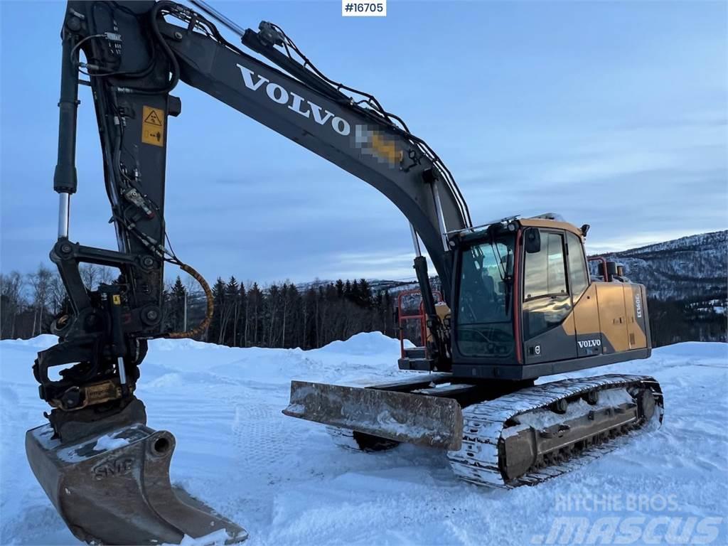 Volvo EC160EL crawler excavator w/ rototilt and grader b Pásová rýpadla