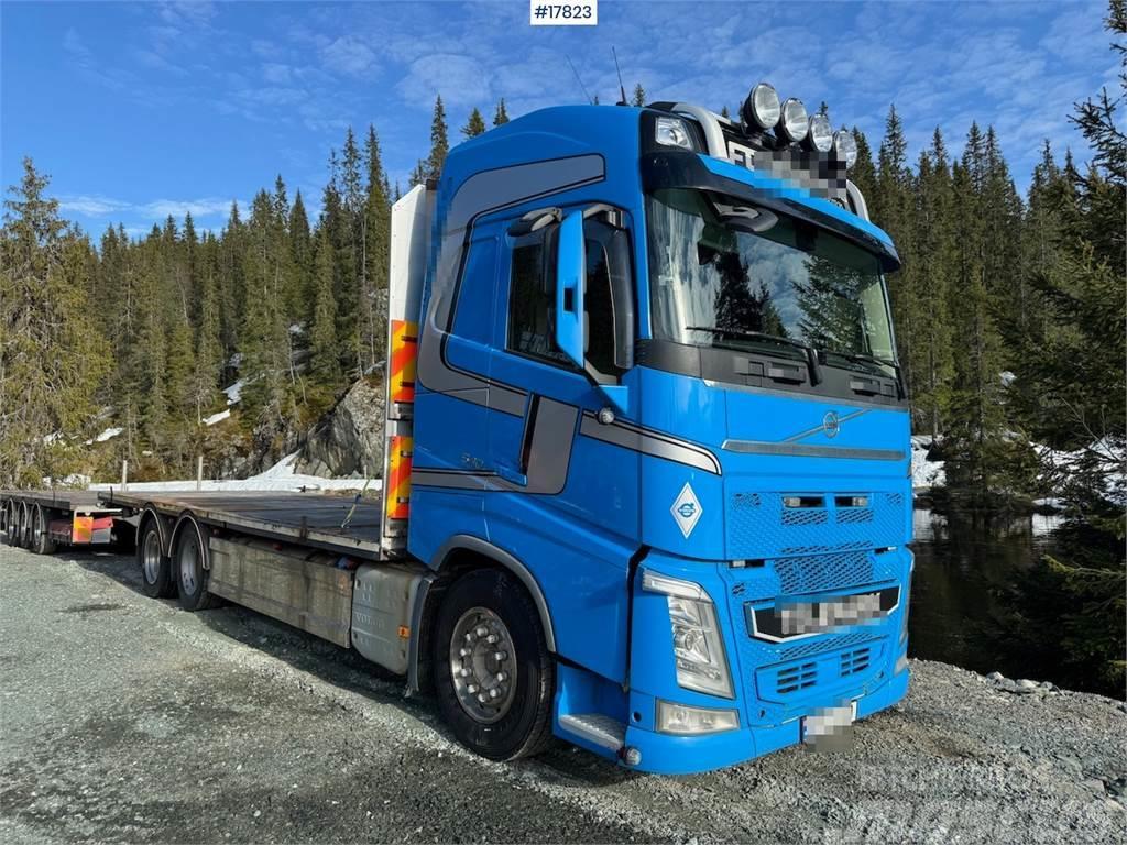 Volvo Fh 540 6x2 barrack truck w/ Trailer - bygg trailer Valníky/Sklápěcí bočnice