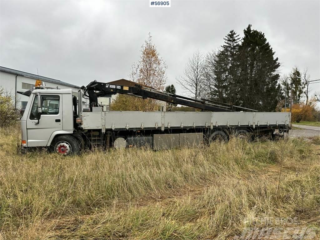 Volvo Crane truck FL10 with long flatbed (Rep. Object) Autojeřáby, hydraulické ruky
