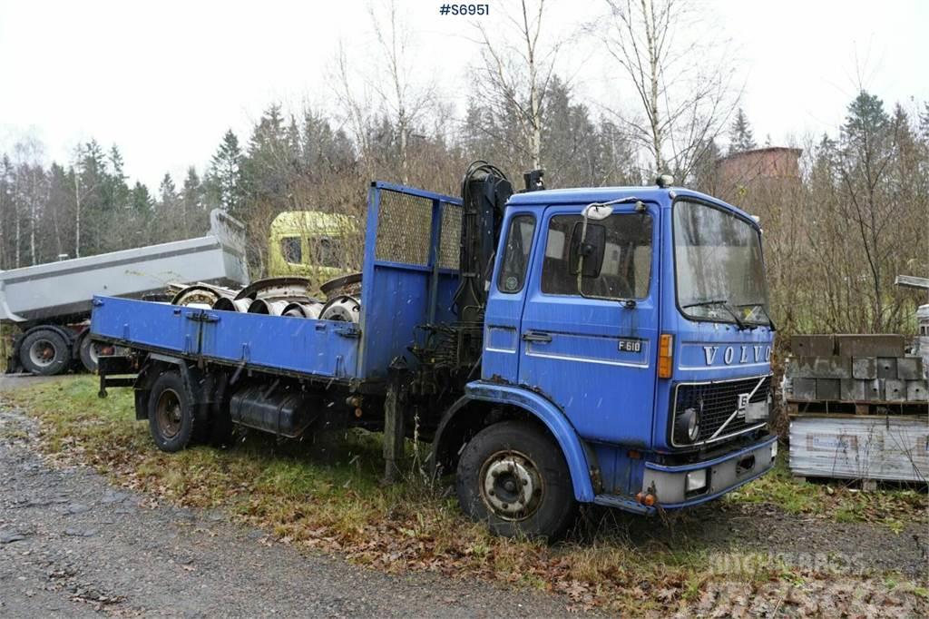 Volvo F610 4x2 Old truck with crane REP.OBJECT Autojeřáby, hydraulické ruky