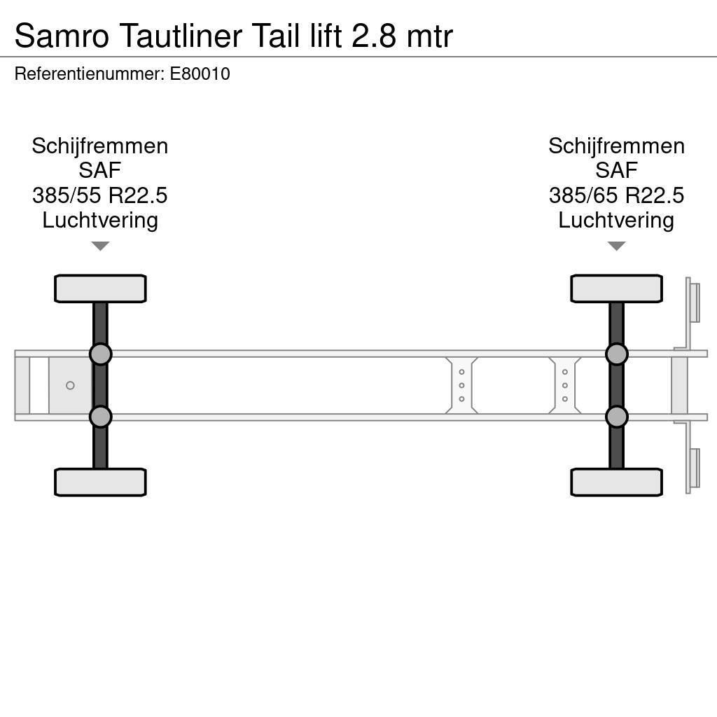 Samro Tautliner Tail lift 2.8 mtr Plachtové návěsy