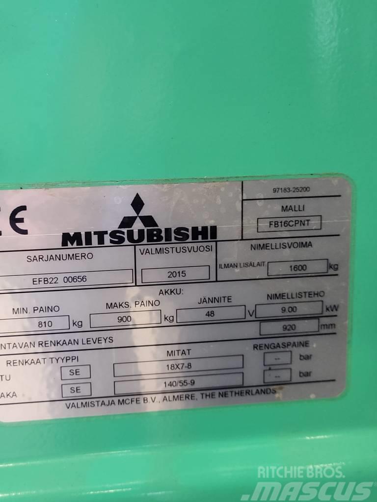 Mitsubishi FB16CPNT " Lappeenrannassa" Akumulátorové vozíky