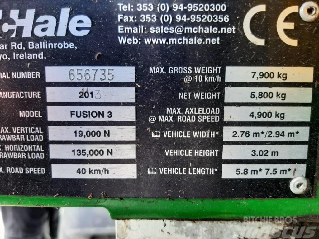 McHale Fusion 3 Lis na válcové balíky