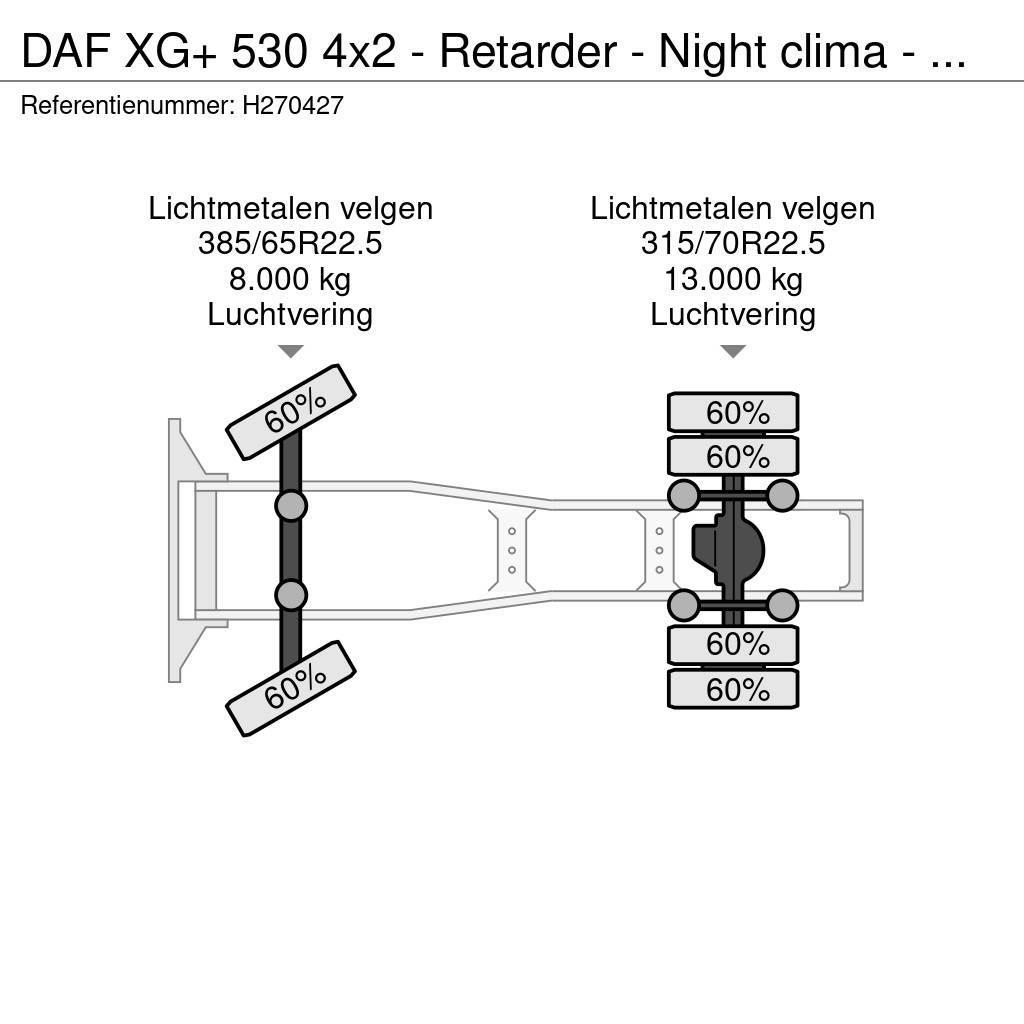 DAF XG+ 530 4x2 - Retarder - Night clima - Full air - Tahače