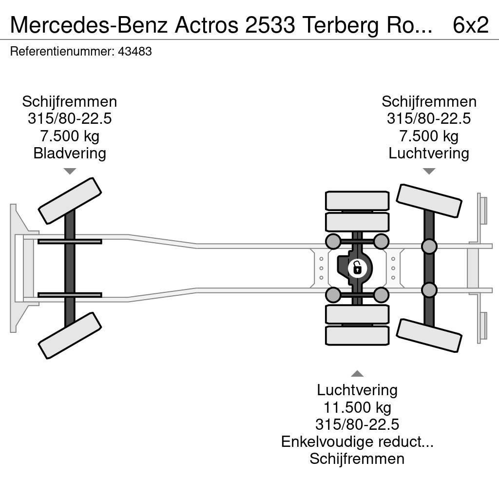 Mercedes-Benz Actros 2533 Terberg RosRoca 23m³ Popelářské vozy
