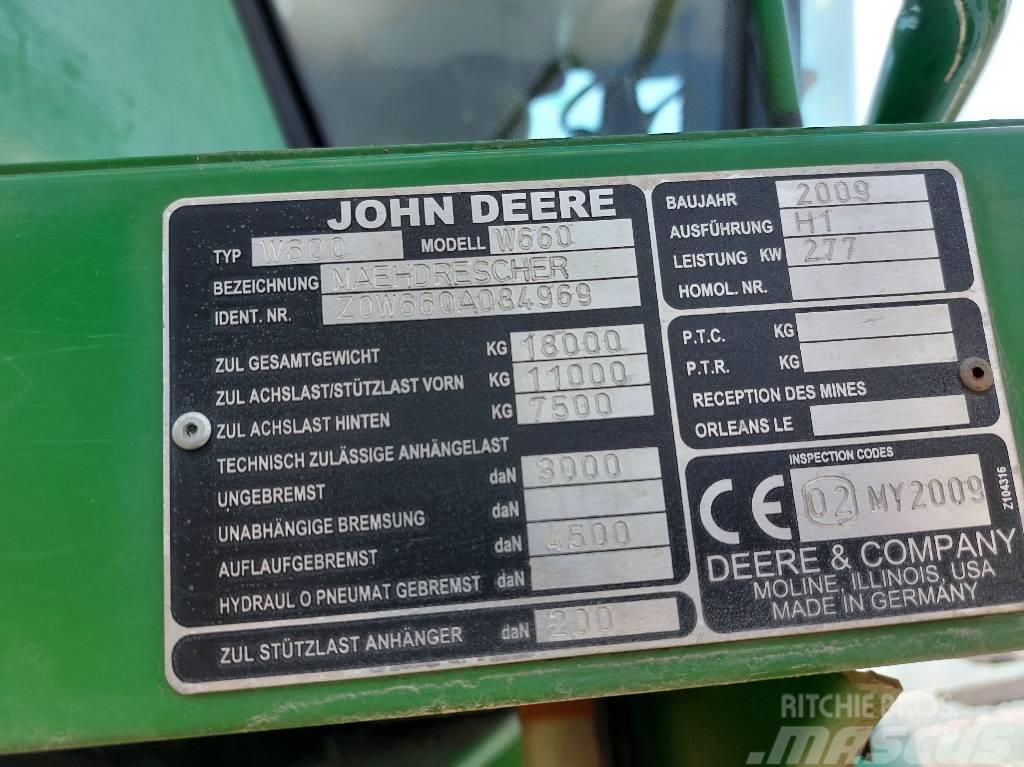 John Deere W 660 Sklízecí mlátičky