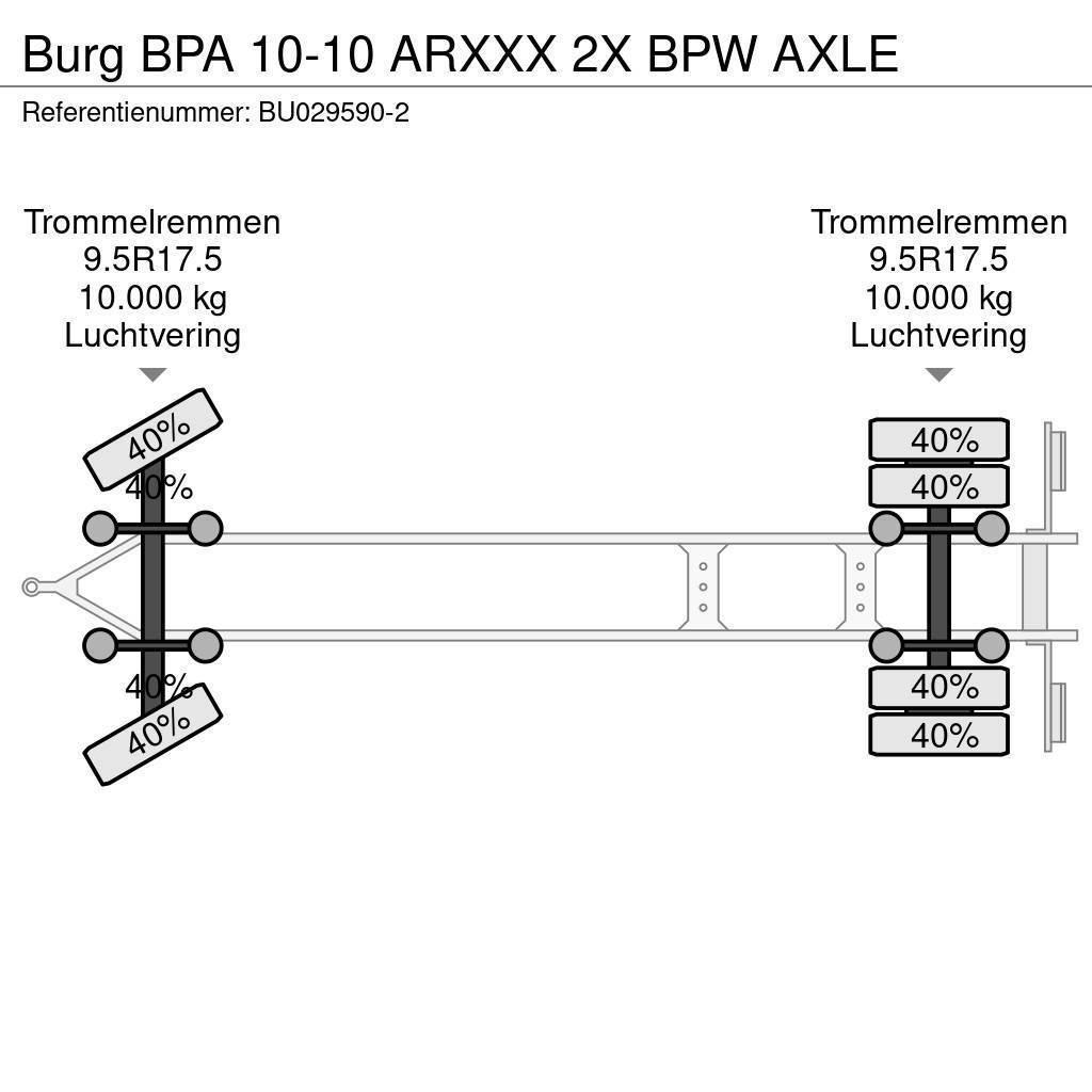 Burg BPA 10-10 ARXXX 2X BPW AXLE Snímatelné nástavby