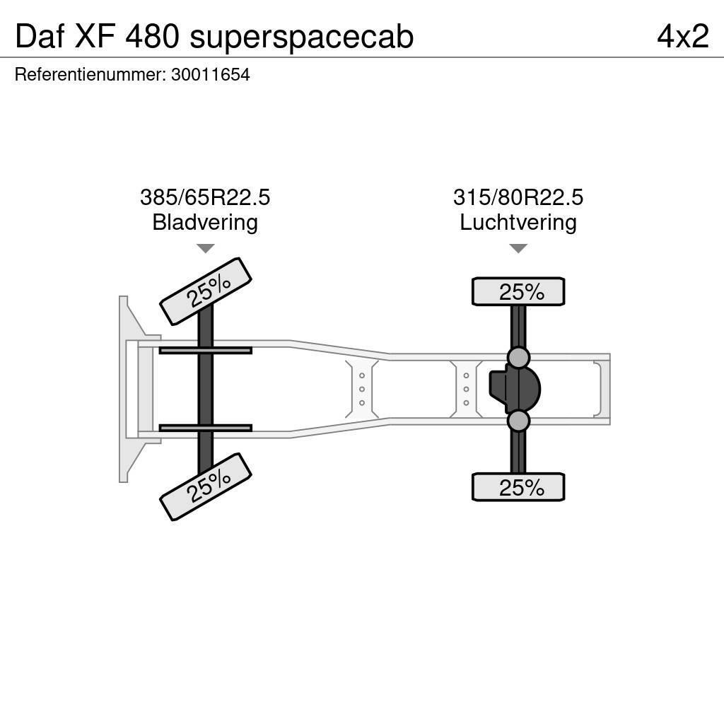 DAF XF 480 superspacecab Tahače