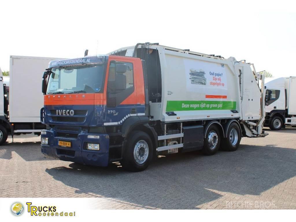 Iveco Stralis 270 CNG + GARBAGE + EURO 5 + 6X2 + RETARDE Popelářské vozy