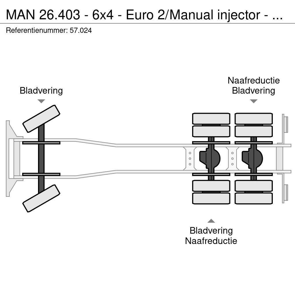 MAN 26.403 - 6x4 - Euro 2/Manual injector - 57.024 Sklápěče