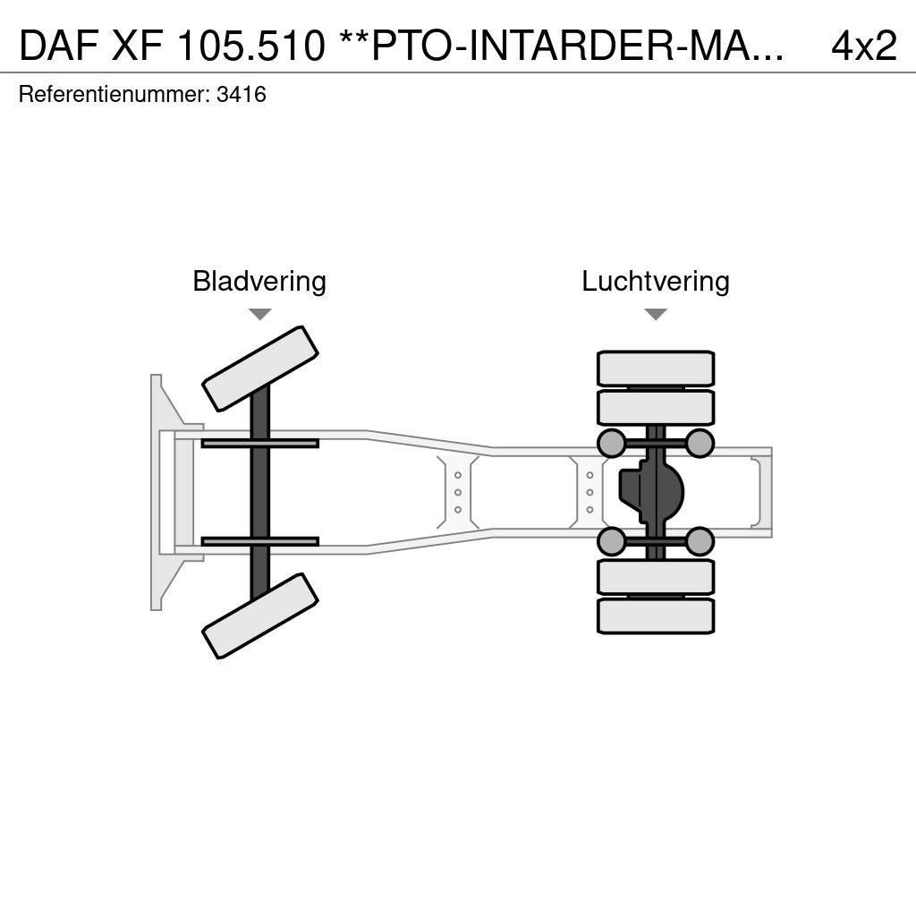 DAF XF 105.510 **PTO-INTARDER-MANUAL GEARBOX** Tahače