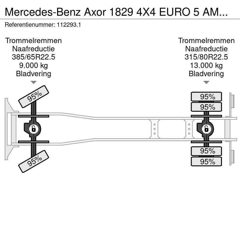 Mercedes-Benz Axor 1829 4X4 EURO 5 AMV LIFT/PLATFORM Nákladní vozidlo bez nástavby
