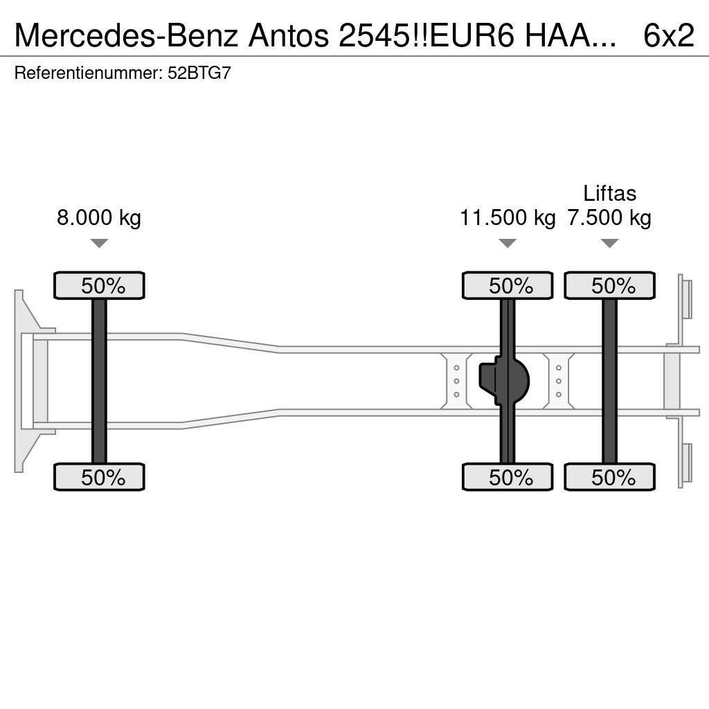 Mercedes-Benz Antos 2545!!EUR6 HAAK/ABROLLKIPPER!!KNICKARM!! Hákový nosič kontejnerů