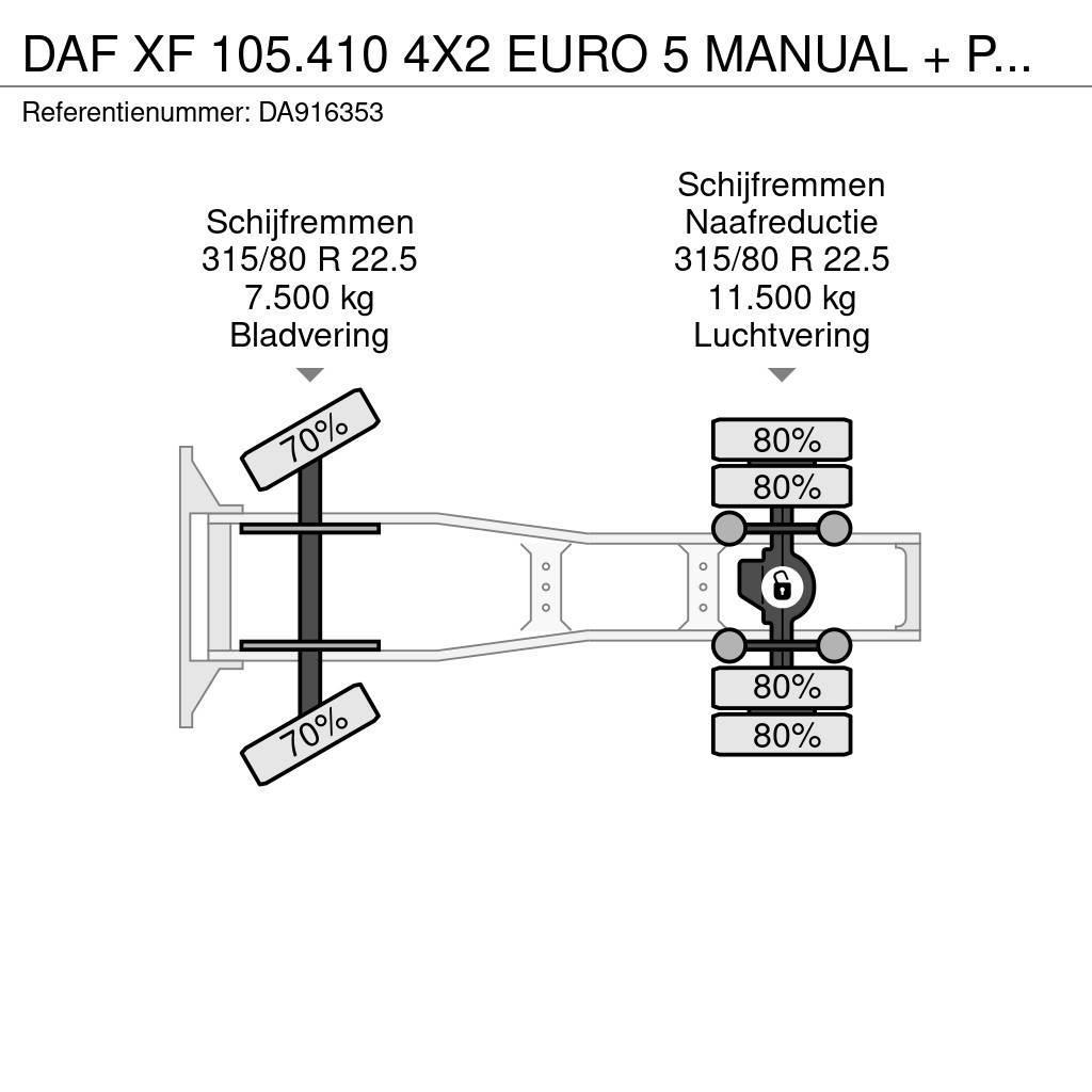 DAF XF 105.410 4X2 EURO 5 MANUAL + PALFINGER PK16000 Tahače