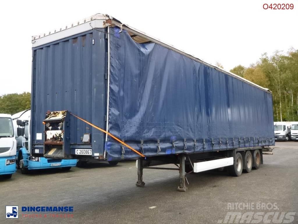 Krone Curtain side trailer double stock 97 m3 Plachtové návěsy