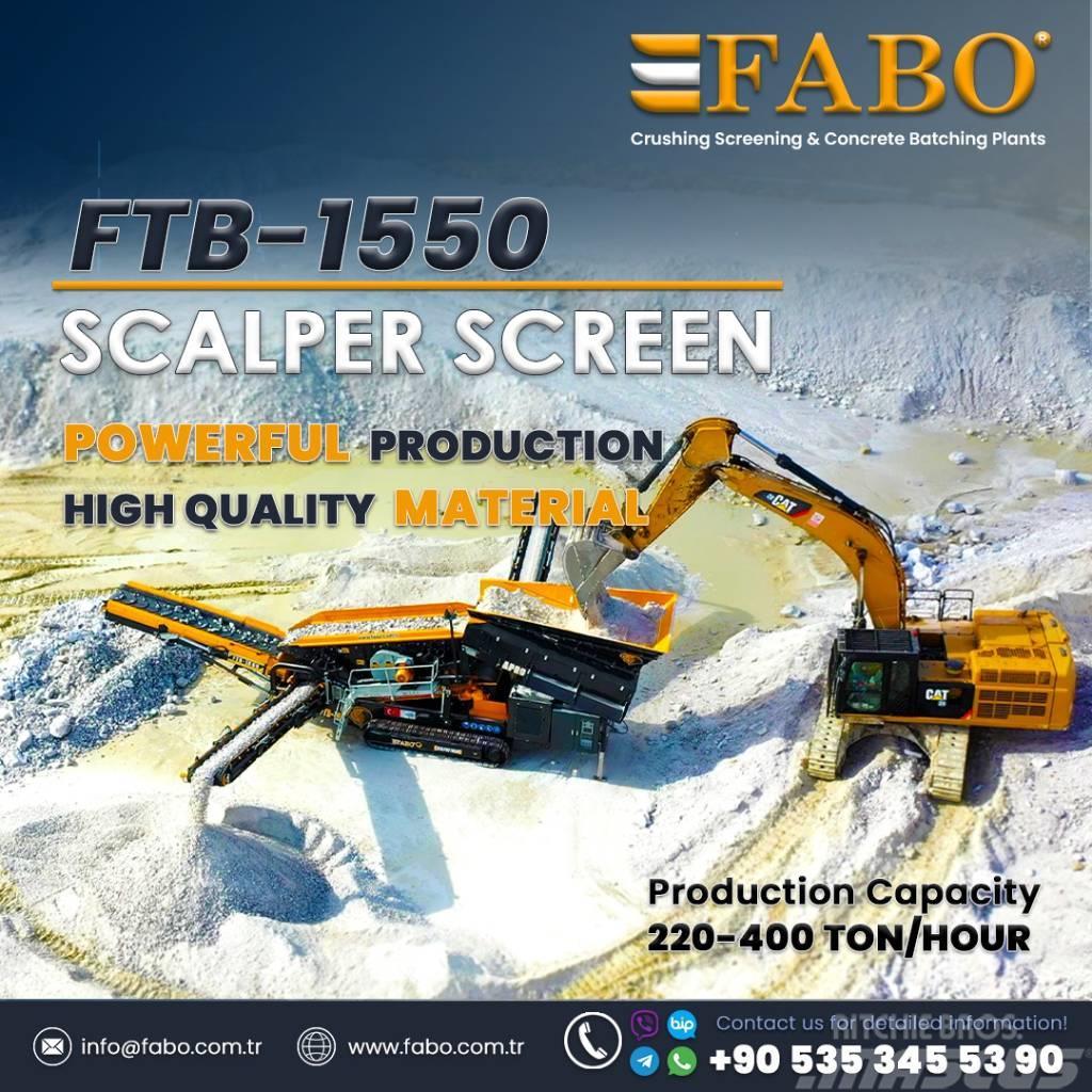 Fabo FTB 1550 Scalping Screener Apron/Belt Feeder Stock Třídiče