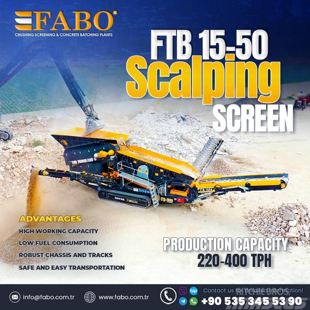 Fabo FTB 1550 Scalping Screener Apron/Belt Feeder Stock Třídiče