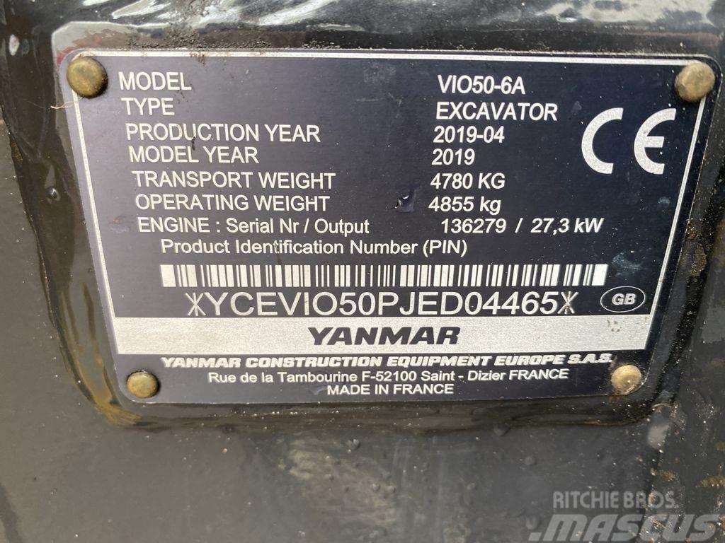 Yanmar VIO50 Pásová rýpadla