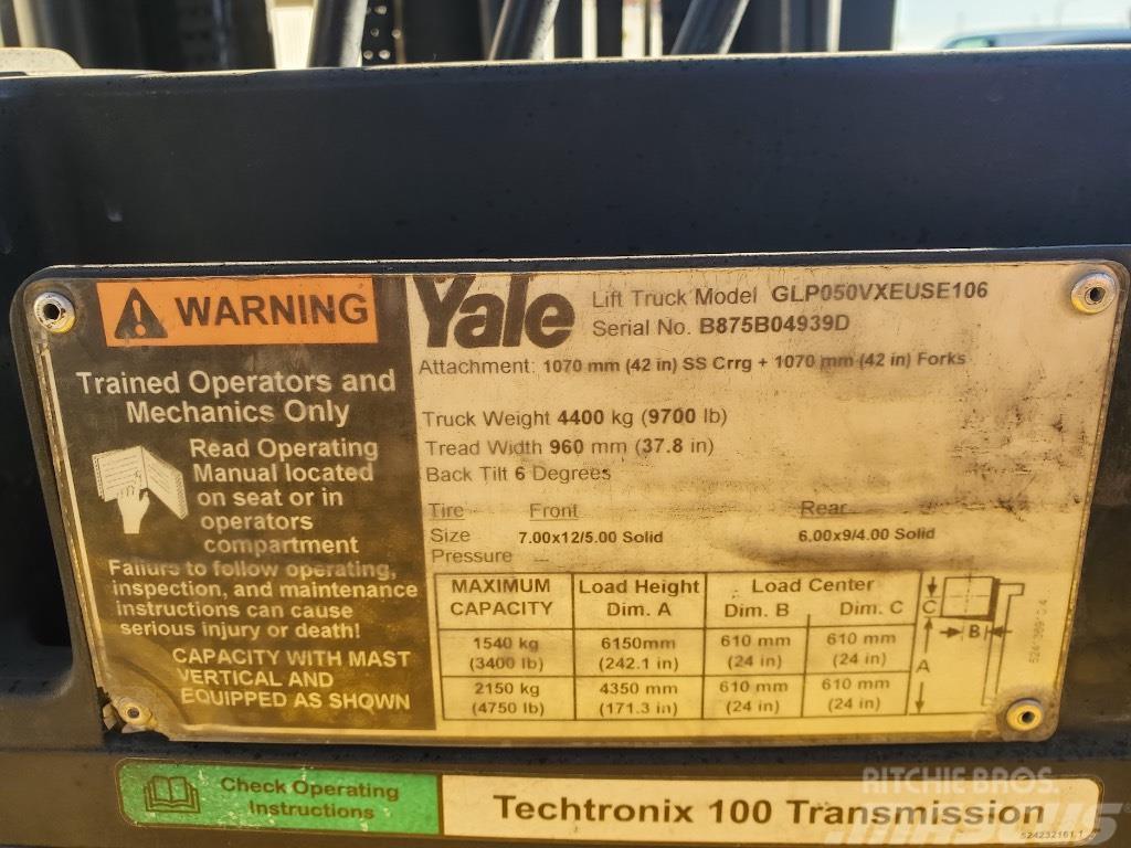 Yale GLP050VX Další