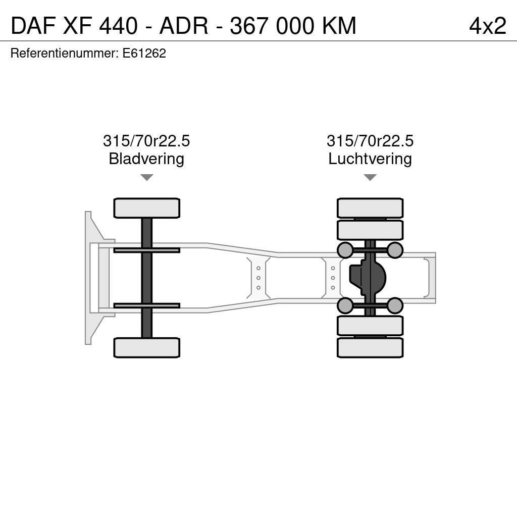 DAF XF 440 - ADR - 367 000 KM Tahače
