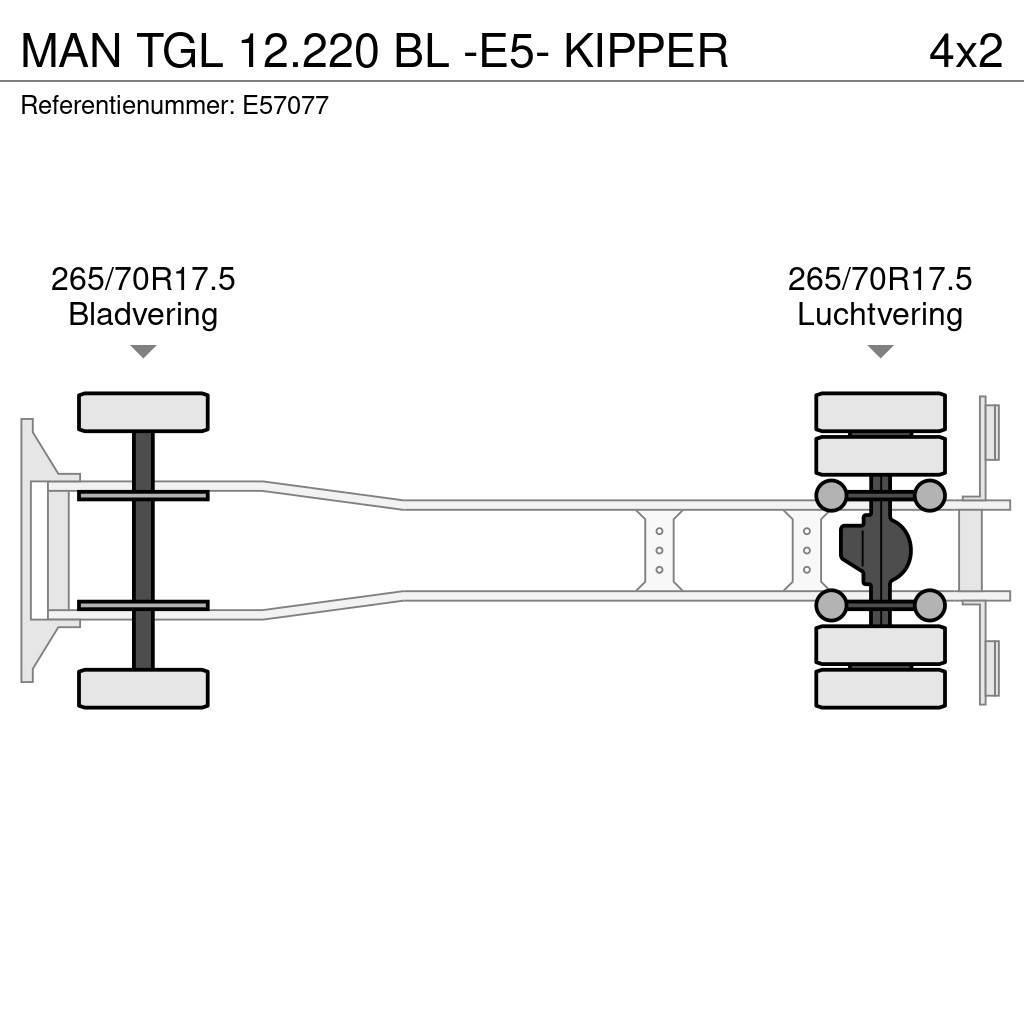 MAN TGL 12.220 BL -E5- KIPPER Sklápěče