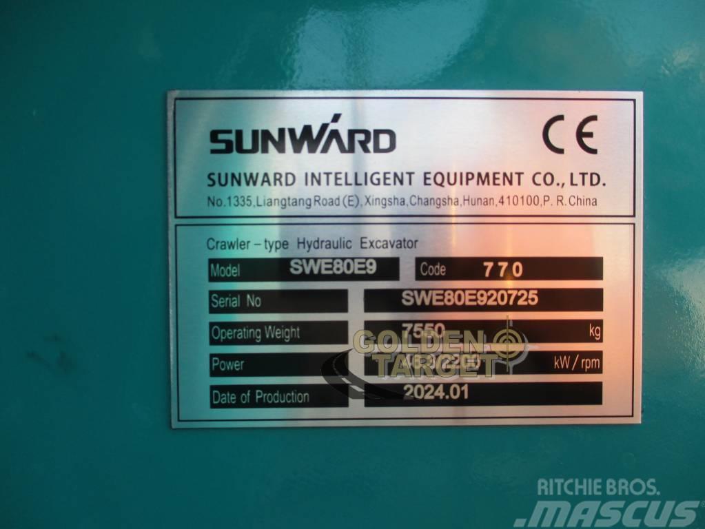 Sunward SWE80E9 Mini Hydraulic Excavator Mini rýpadla < 7t