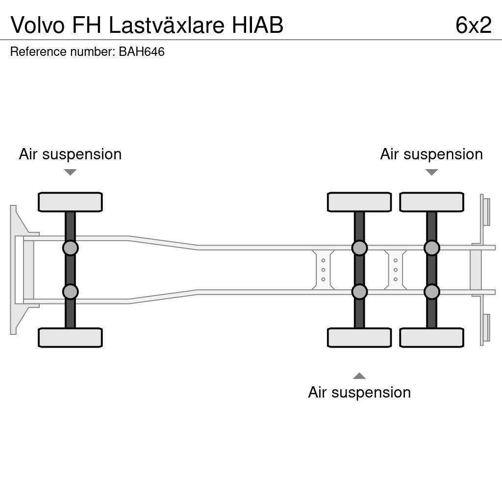 Volvo FH Lastväxlare HIAB Hákový nosič kontejnerů
