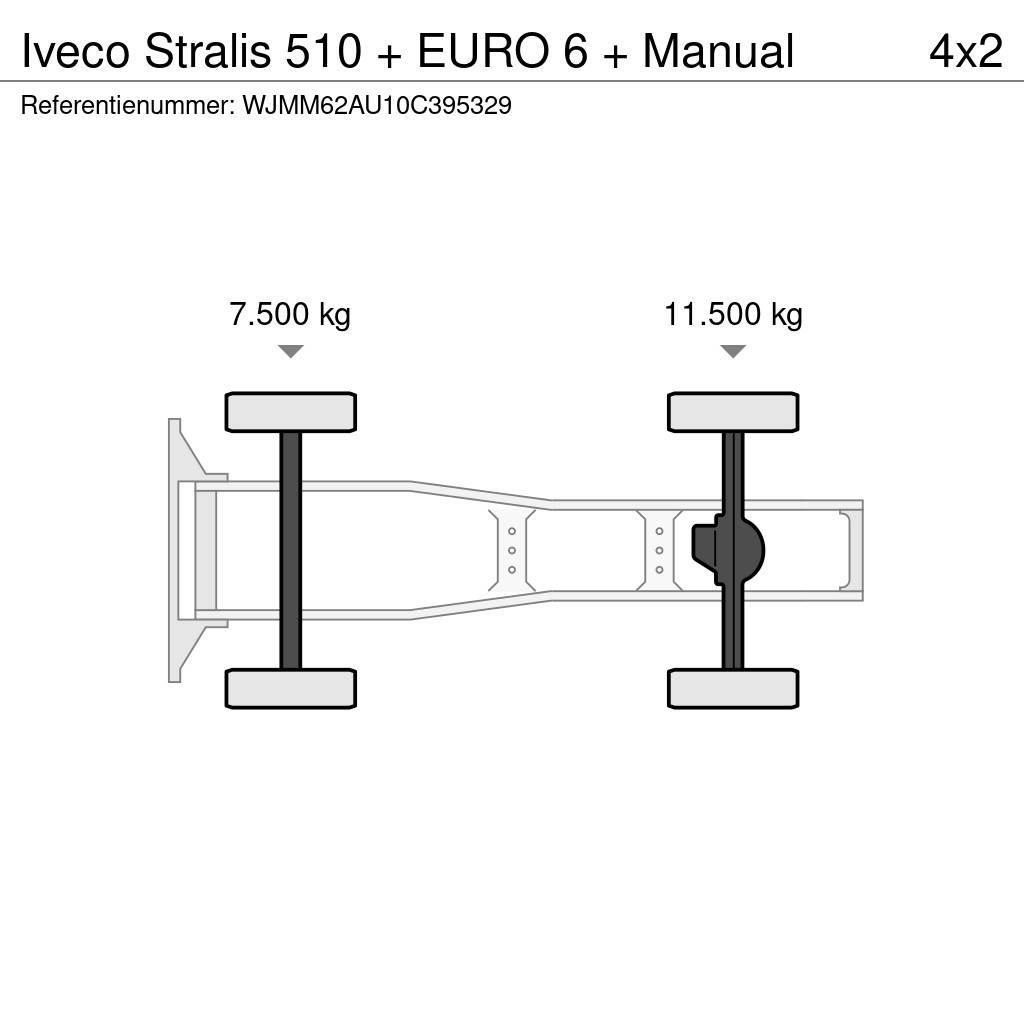Iveco Stralis 510 + EURO 6 + Manual Tahače