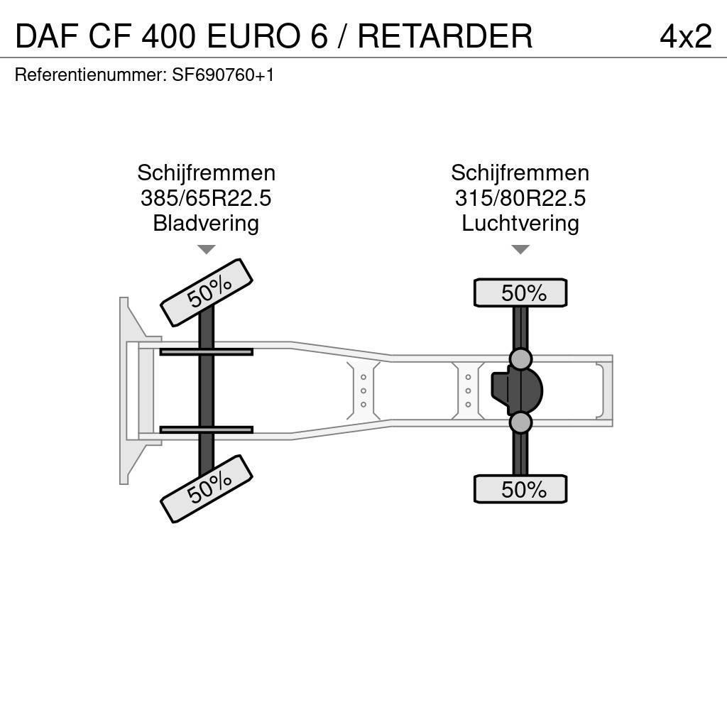 DAF CF 400 EURO 6 / RETARDER Tahače