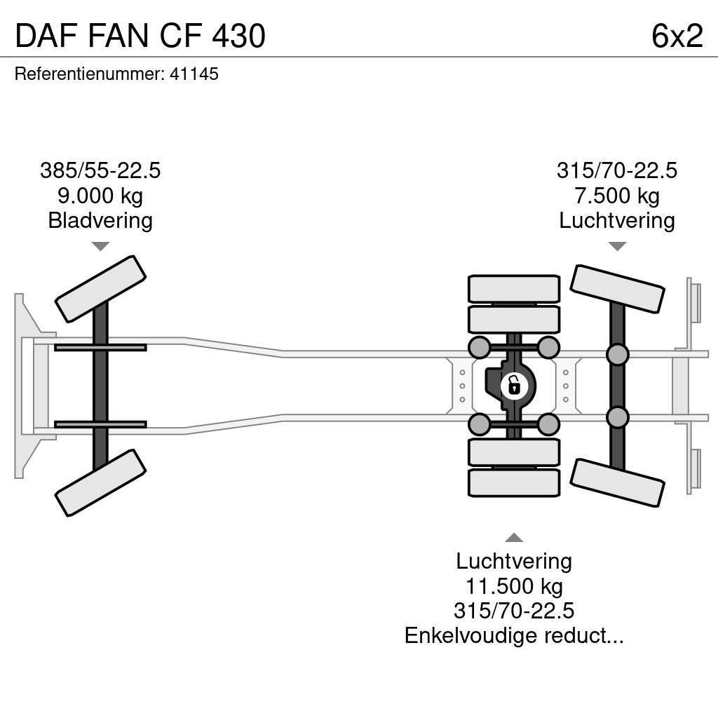 DAF FAN CF 430 Hákový nosič kontejnerů